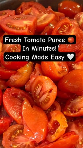 Fresh Tomato Puree In Minutes #food #recipe #tomato #cooking #viralshort #momlife #homemade #healthy