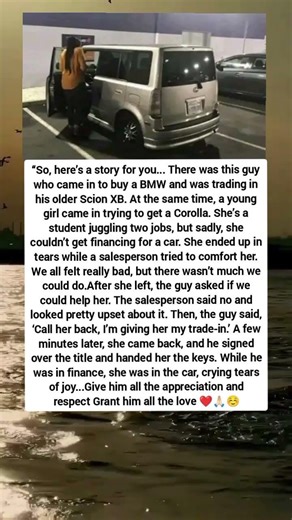 HE CAME TO BUY A BMW… BUT CHOSE TO WIPE A STRANGER’S TEARS WITH THE KEYS TO HIS CAR ❤️🚗🥹🙏🏻