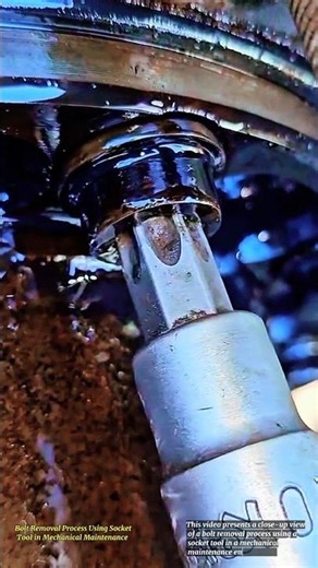Bolt Removal Process Using Socket Tool in Mechanical Maintenance
