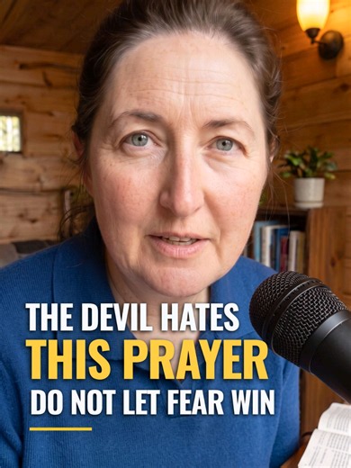 The Devil Hates When You Pray Like This. Because fear wants you to believe that you are alone. But God's Word reminds us that we belong to Jesus Christ. So if fear has been troubling your heart, pray with me. Heavenly Father, I come before You in the name of Jesus Christ. You know the battles I have been facing. You know the thoughts that have stolen my peace. You know the worries I have carried for my family. And You know the moments when my faith has felt weak. Lord, today I surrender every fe