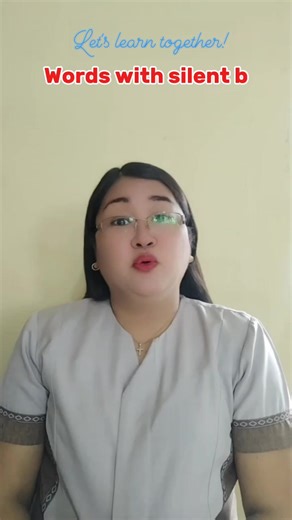 Words with silent b #pronunciation #reading #education | Teacher Anne