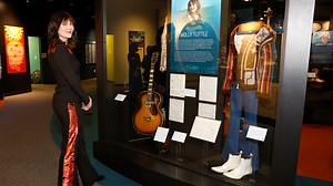 Multi-instrumentalist Molly Tuttle—the first woman to be named the International Bluegrass Music Association’s Guitar Player of the Year—is a featured artist in this year's installment of "American Currents: State of the Music." The annual Museum exhibition offers perspective on country music's latest chapter. In this clip from the exhibit's opening celebration, Tuttle discusses her grandfather's guitar, which is on display in "American Currents." "That's really where it all came from for me," s