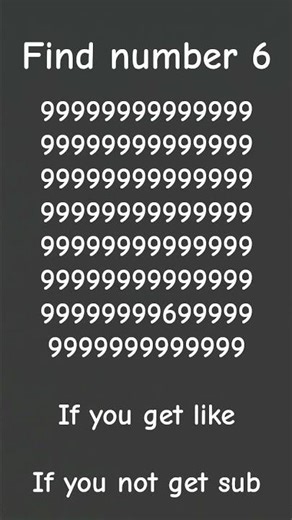 find Number 6#Find Number #puzzle