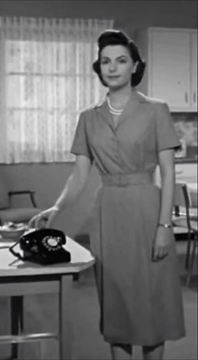 1950s Dial Telephone Instructional Film, Suburban Home Phone Use, Vintage Educational Short, Parody