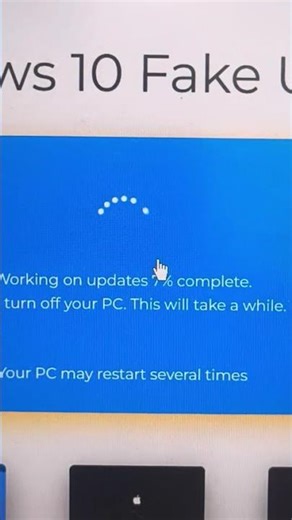Fake windows update Image