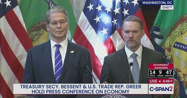 Treasury Secretary Bessent and U.S. Trade Representative Greer Hold News Conference