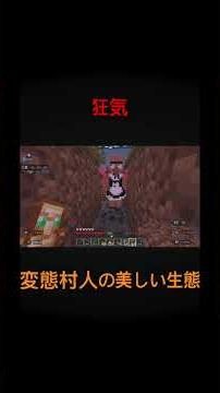 変態村人の狂気の生態 #マイクラ