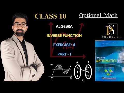 Inverse Function Class 10 Optional Math | Exercise 4 | Part one | D.R. Simkhada|Readmore Publication