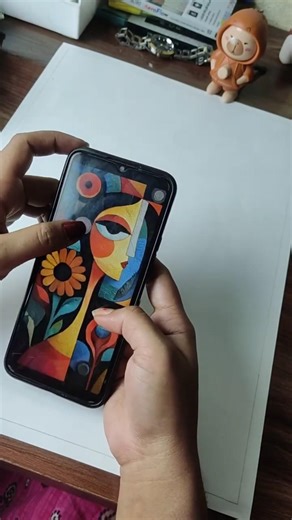 The Beauty of Geometry: Abstract Portrait Drawing 🎨 #shorts #geometric #art #abstractart