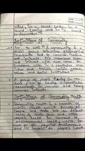 Community Health , its Concepts and Principles | CHN | #nursing #notes #community #communityhealth