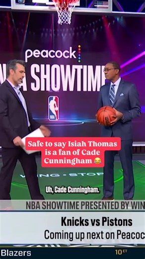 NBA on NBC and Peacock on Instagram: "Isiah Thomas showing love to another Pistons point guard. 🙌"