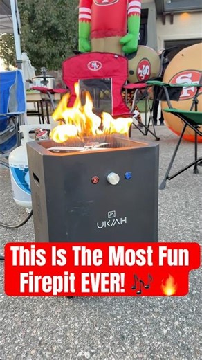 The Secret to AMAZING Tailgate Parties is This Portable Fire Pit!