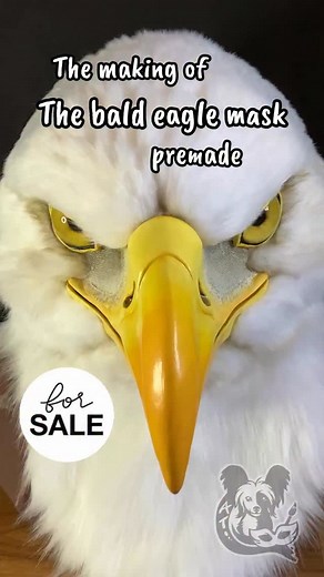 This is how I made the bald eagle fursuit mask. #handmade #wip #processvideo #howtoperfectskin #birdart #birdsofpray #cosplay #costume | Akela Taka's Cosplay & Crafts