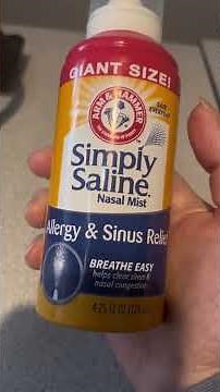 Arm & Hammer Saline Nasal Spray for Colds & Allergies #saline #nasalbreathing #coldrelief #nosespray