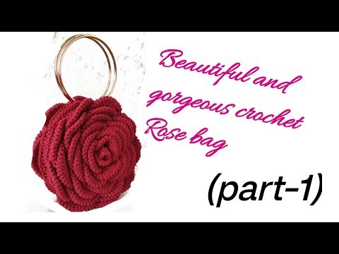 How to Crochet a Beautiful and Gorgeous Crochet Rose Bag 🌹 🛍️ part-1