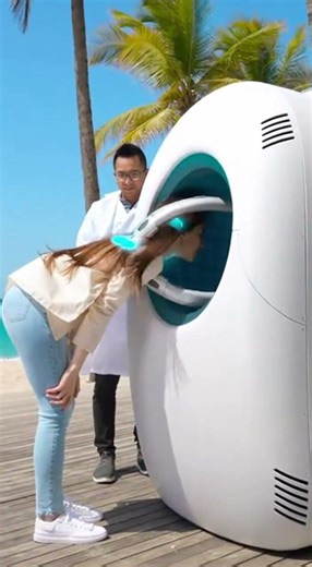 Dubai’s AI Salon Pod 🤖✂️ Future Grooming LIVE in BLUE 😱 Mind-blowing Robot Haircuts 3.0 🚀🔥 Now! ✨Go!