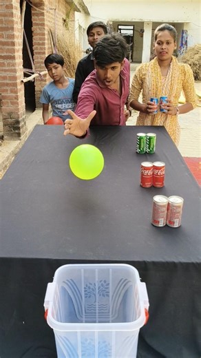 amezing big boll roll the win throw cold drink family challenge ✅#game #shoets