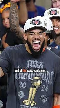 Karl-Anthony Towns on Celebrating the Knicks Championship With Patrick Ewing