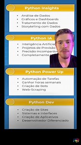 Hashtag - Python, JavaScript, SQL & Ciência de Dados | Quer aprender Python na prática, construindo 4 Projetos Completos do absoluto Zero? E o melhor: de forma Gratuita, Online e ao Vivo? Vai... | Instagram