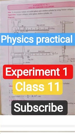 physics practical notebook standard xi || class 11 || experiment 1 || physics || #physics