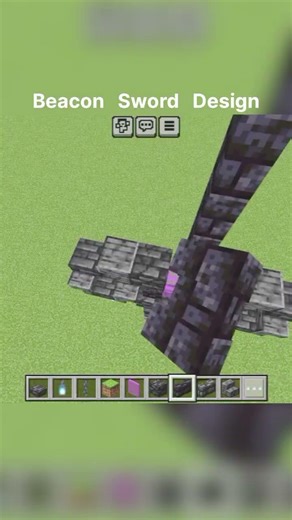 Minecraft Beacon Sword Design (MATADORA) #minecraft #shortvideo