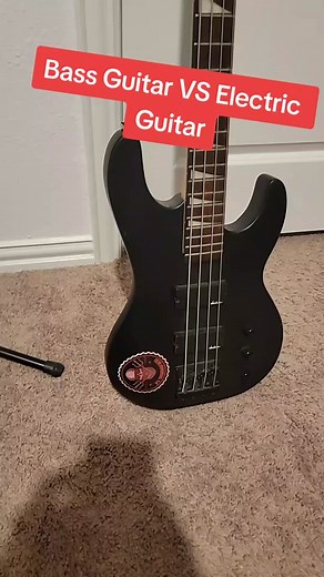 Bass VS Electric #bassguitar #electricguitar #fyp
