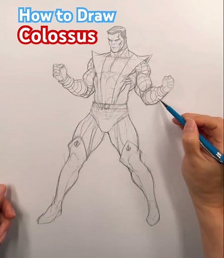 How to Draw Colossus #frankchoartist #colossus #xmen #drawing #sketch #howtodraw