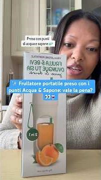 ✨ Frullatore portatile preso con i punti Acqua & Sapone: vale la pena? 👀🥤