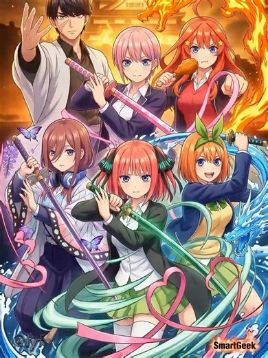 What If The 5 Nakano Sisters Entered Demon Slayer World?! 🌸⚔️ Hashira Crossover Trailer