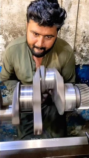 Marvellous Crankshaft Polishing #mechanic #polishing #crank #satisfying #fypシ