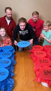 23K views · 514 reactions | Good or Bad - Coin Flip Challenge 藍 Kids, Dad, and family play diy party game with funny punishments and fun prizes. Great game with lots of laughing, messy punishments, and gross foods. " This video was produced by Network Media and Benson Bros" | Play Together Stay Together | Facebook
