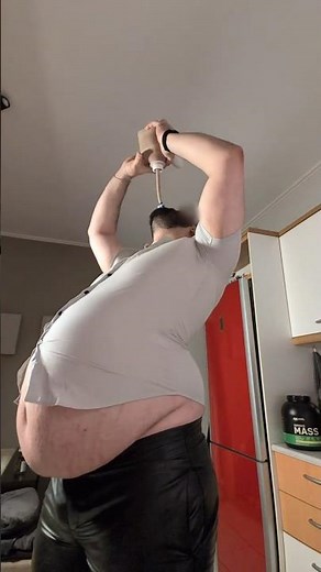 Chugging until my belly runs out of room to expand in my tight clothes