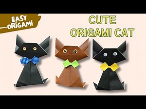 How to Make a Cute Origami Cat 🐱 | Easy Paper Folding for Beginners