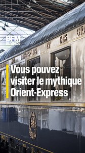 Vous pouvez visiter le mythique #OrientExpress 🚃 La rame historique du Pullman Orient-Express, avec ses voitures construites dans les années 1920, se visite pendant les Journées du patrimoine, les 20 et 21 septembre. Petit aperçu de la visite, entre décorations de René Lalique et ambiance très Agatha Christie. 📹 Juliette Weiss | BFM Business