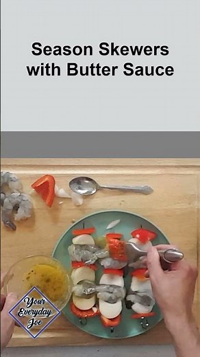 Shrimp and Veggie Skewers in Minutes! #recipe #cooking #shrimp