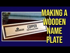 Making A Wooden Name Plate