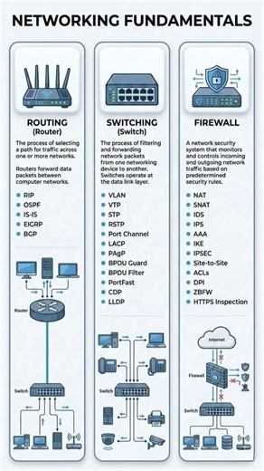 Routing vs Switching vs Firewall | Core Networking Devices Explained