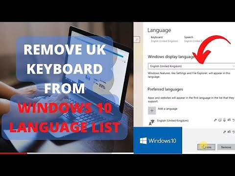 How to Remove UK Keyboard From Windows 10 Language List