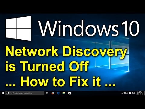 ✔️ Windows 10 - Network discovery is turned off. Network computers and devices are not visible.