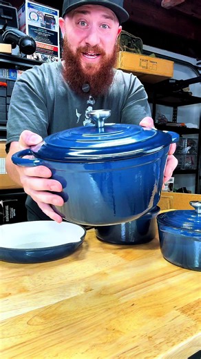 Affordable 7-Piece Enameled Cast Iron Cookware Set