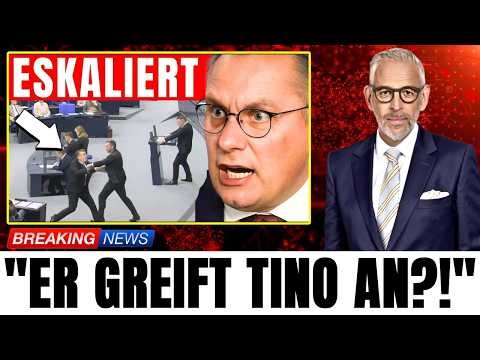 Suddenly he charges at Tino! The Bundestag is spiraling out of control!