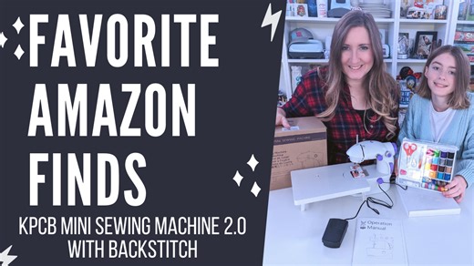 Watch KPCB Mini Sewing Machine 2.0 with Backstitch on Amazon Live