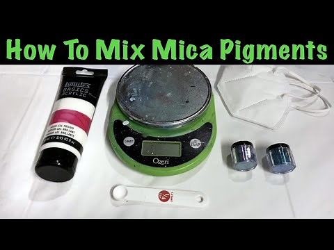 Mixing Mica Powders With Gloss Gel Medium ✨ DIY Metallic Paints! ✨ Acrylic Pouring Tutorial