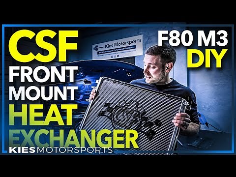 How to Install a CSF Front Mount Heat Exchanger on an F80/F82/F87 M3/M3/M2 Competition