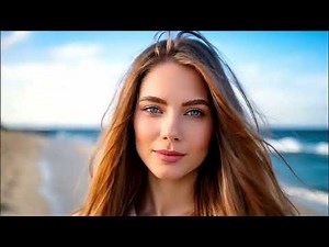 Blue Eyes 🌊 Natural Beach Portrait | Timeless Elegance in Sunlight #blueeyes #beachgirl