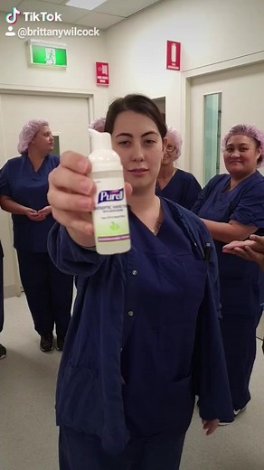 killing Rona at work! #fyp #foryou #handsanatizer #covidー19