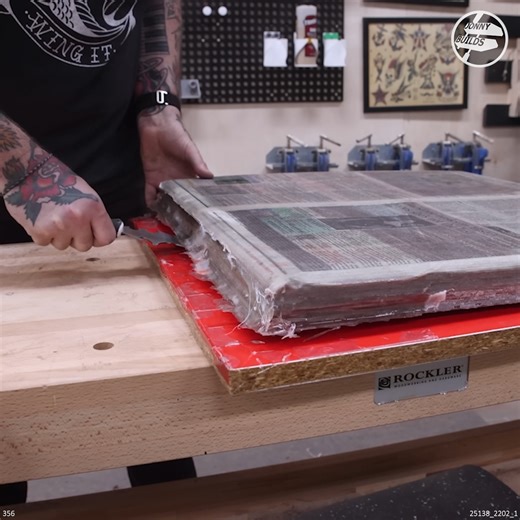 5.5K views · 95 reactions | Transforming Newspapers Into a Table | Jonny Builds | Facebook