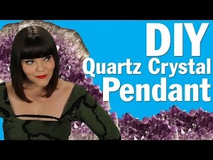 DIY Crystal Pendant, Rough Quartz Crystal