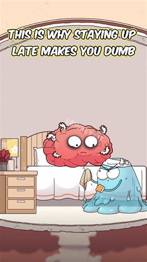 This Is Why Staying Up Late Makes You Dumb😭 #shorts