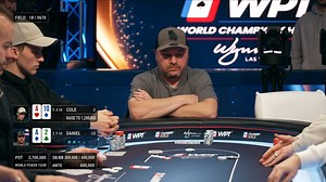 7.5K views · 61 reactions | Daniel and Cole are both all in before the flop, but with just a deuce, Daniel is at serious risk of losing the hand. With nearly 10,000,000 on the line, he rises to his feet, hoping for a miracle. Can luck be on his side to pull off the win? | World Poker Tour (WPT) | Facebook